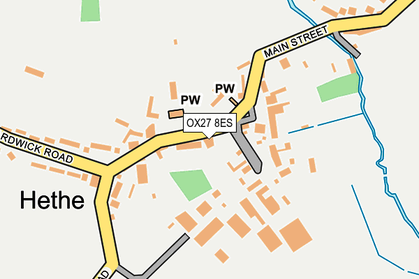 OX27 8ES map - OS OpenMap – Local (Ordnance Survey)