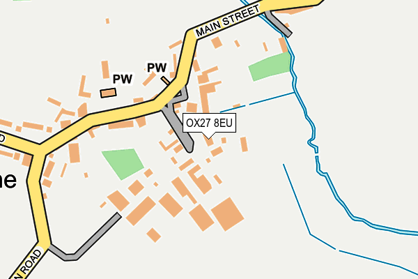 OX27 8EU map - OS OpenMap – Local (Ordnance Survey)