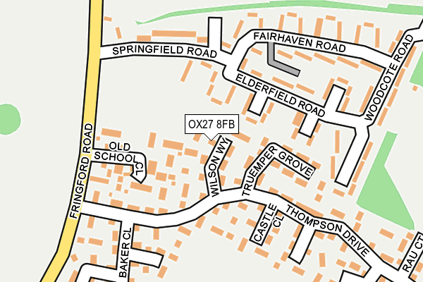 OX27 8FB map - OS OpenMap – Local (Ordnance Survey)