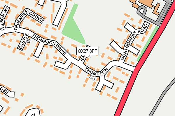 OX27 8FF map - OS OpenMap – Local (Ordnance Survey)