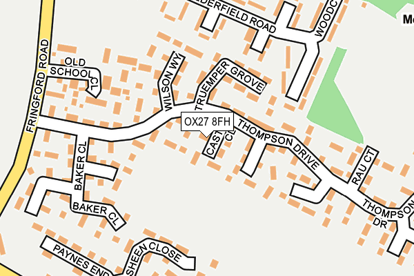 OX27 8FH map - OS OpenMap – Local (Ordnance Survey)