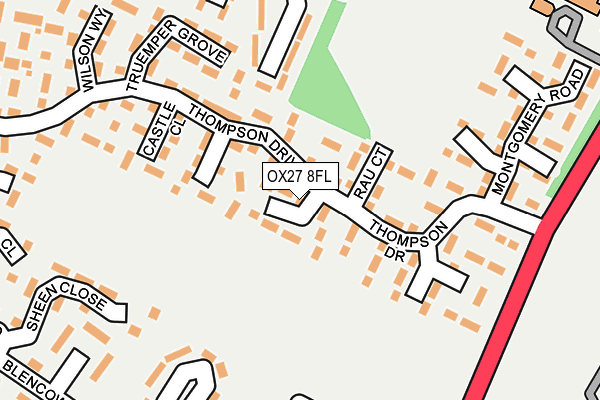 OX27 8FL map - OS OpenMap – Local (Ordnance Survey)