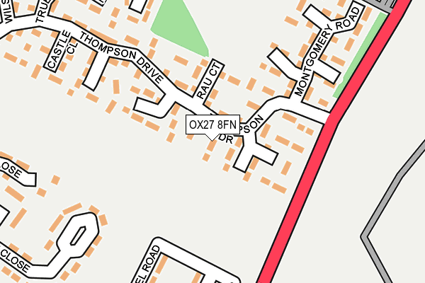 OX27 8FN map - OS OpenMap – Local (Ordnance Survey)