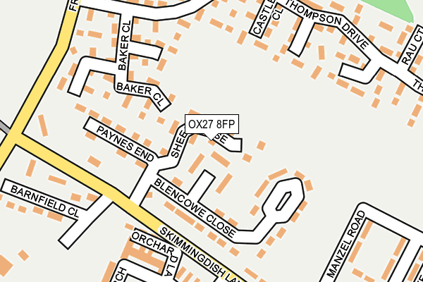 OX27 8FP map - OS OpenMap – Local (Ordnance Survey)