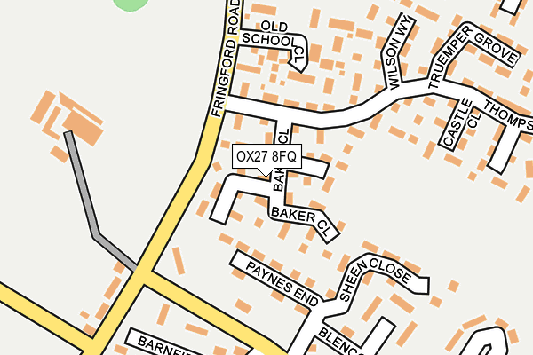 OX27 8FQ map - OS OpenMap – Local (Ordnance Survey)