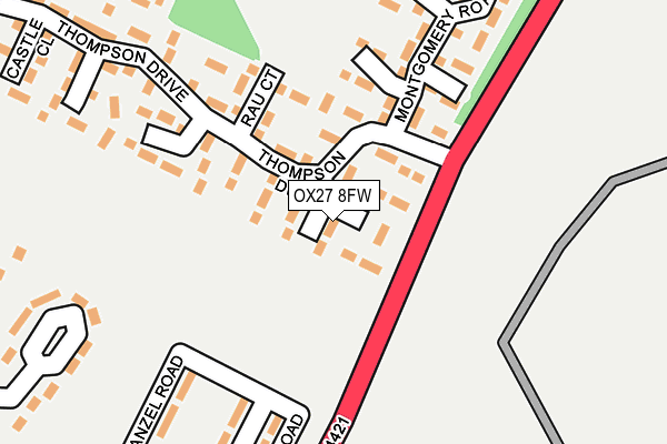 OX27 8FW map - OS OpenMap – Local (Ordnance Survey)