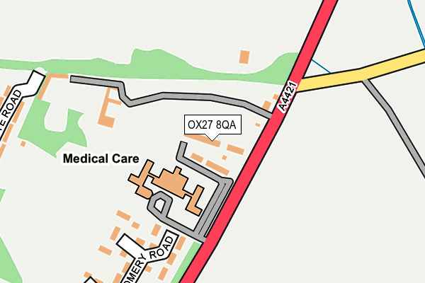 OX27 8QA map - OS OpenMap – Local (Ordnance Survey)