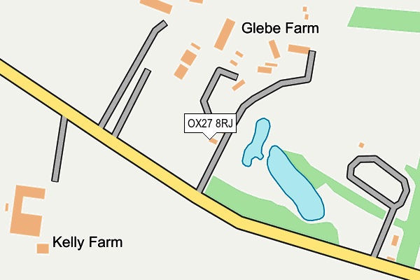 OX27 8RJ map - OS OpenMap – Local (Ordnance Survey)