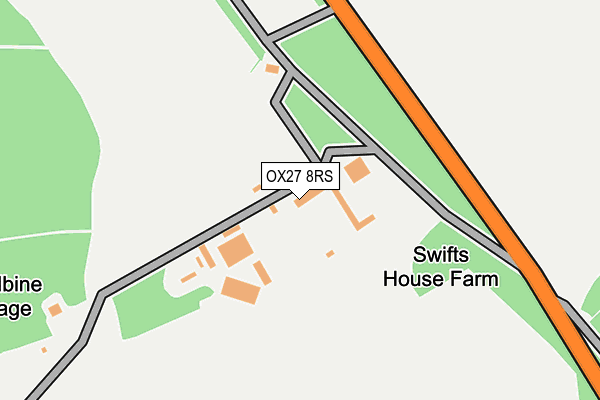 OX27 8RS map - OS OpenMap – Local (Ordnance Survey)