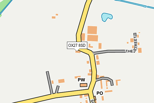 OX27 8SD map - OS OpenMap – Local (Ordnance Survey)