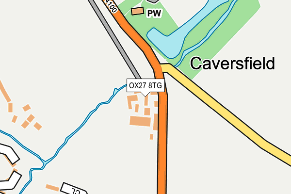 OX27 8TG map - OS OpenMap – Local (Ordnance Survey)