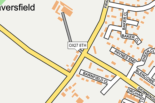 OX27 8TH map - OS OpenMap – Local (Ordnance Survey)