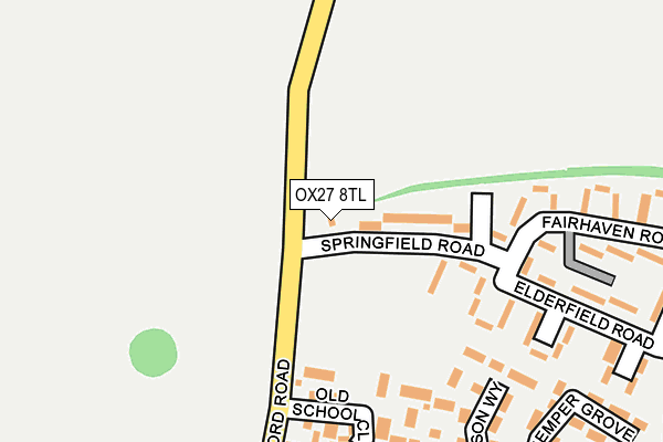 OX27 8TL map - OS OpenMap – Local (Ordnance Survey)