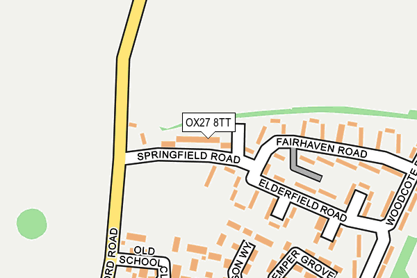 OX27 8TT map - OS OpenMap – Local (Ordnance Survey)