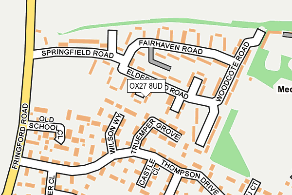 OX27 8UD map - OS OpenMap – Local (Ordnance Survey)