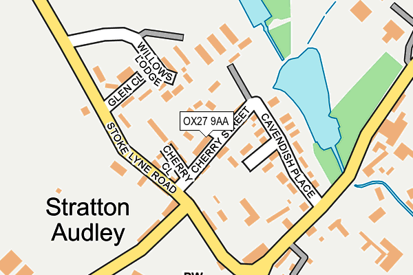 OX27 9AA map - OS OpenMap – Local (Ordnance Survey)