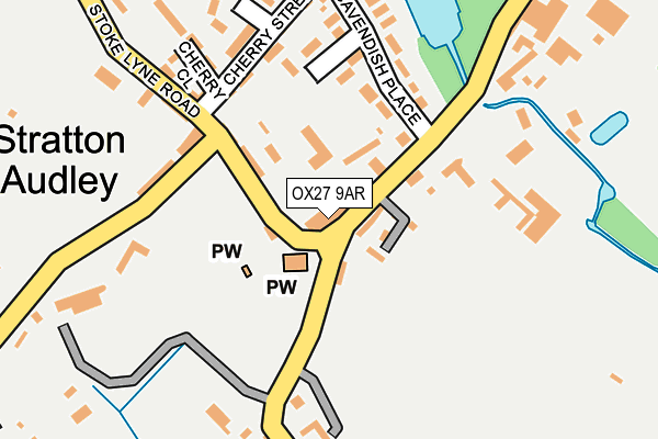 OX27 9AR map - OS OpenMap – Local (Ordnance Survey)