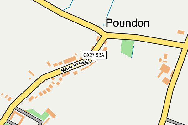 OX27 9BA map - OS OpenMap – Local (Ordnance Survey)