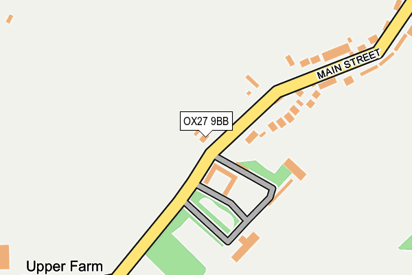 OX27 9BB map - OS OpenMap – Local (Ordnance Survey)