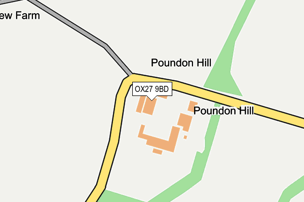 OX27 9BD map - OS OpenMap – Local (Ordnance Survey)