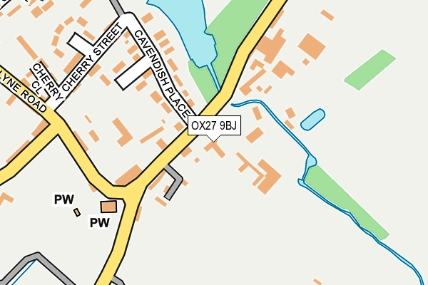 OX27 9BJ map - OS OpenMap – Local (Ordnance Survey)