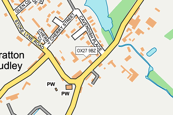 OX27 9BZ map - OS OpenMap – Local (Ordnance Survey)