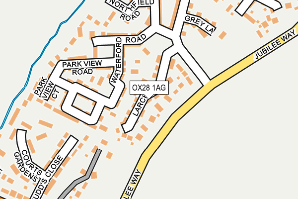 OX28 1AG map - OS OpenMap – Local (Ordnance Survey)