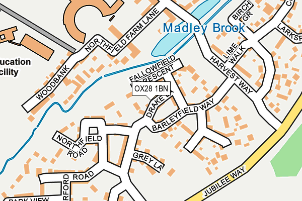 OX28 1BN map - OS OpenMap – Local (Ordnance Survey)