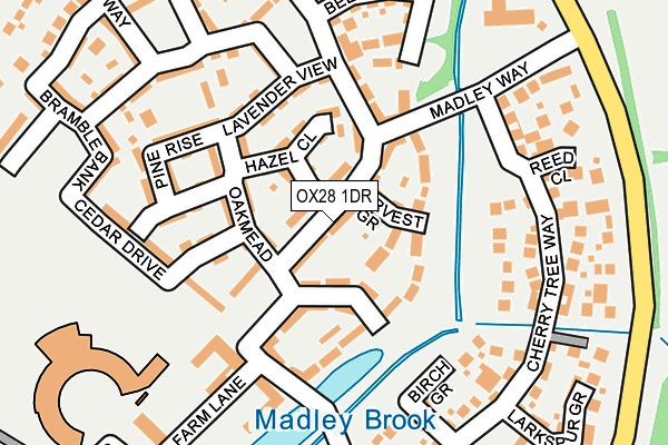 OX28 1DR map - OS OpenMap – Local (Ordnance Survey)