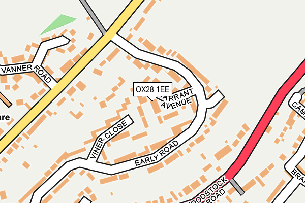 OX28 1EE map - OS OpenMap – Local (Ordnance Survey)