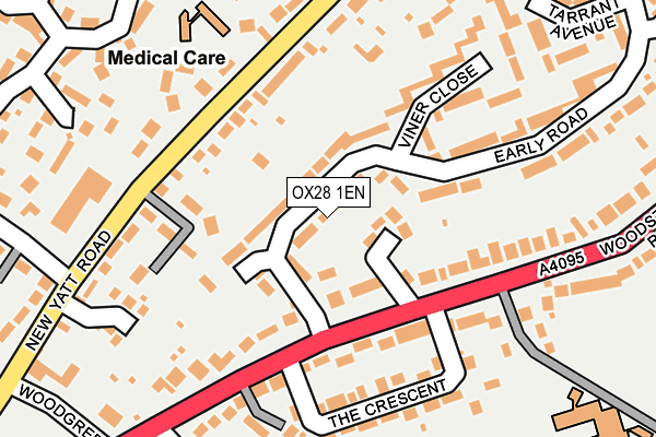 OX28 1EN map - OS OpenMap – Local (Ordnance Survey)
