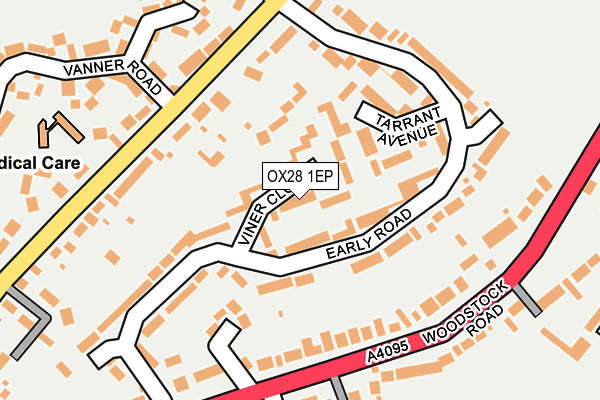 OX28 1EP map - OS OpenMap – Local (Ordnance Survey)