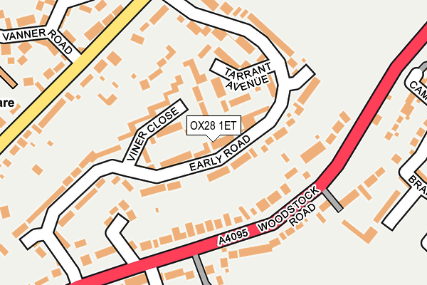 OX28 1ET map - OS OpenMap – Local (Ordnance Survey)
