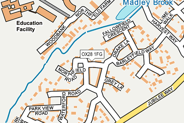 OX28 1FG map - OS OpenMap – Local (Ordnance Survey)