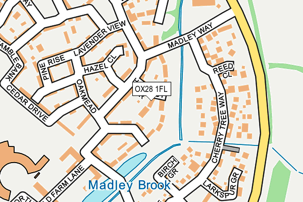 OX28 1FL map - OS OpenMap – Local (Ordnance Survey)