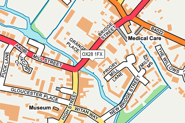 OX28 1FX map - OS OpenMap – Local (Ordnance Survey)