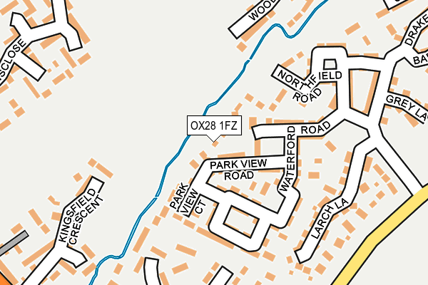 OX28 1FZ map - OS OpenMap – Local (Ordnance Survey)