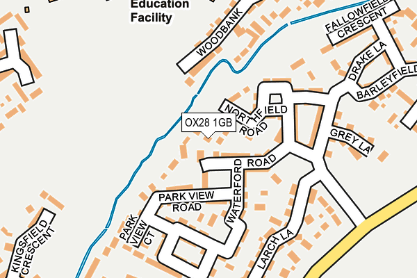 OX28 1GB map - OS OpenMap – Local (Ordnance Survey)