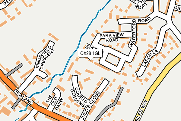 OX28 1GL map - OS OpenMap – Local (Ordnance Survey)