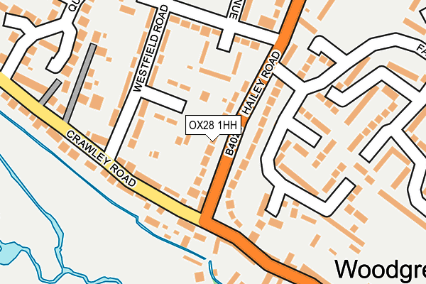 OX28 1HH map - OS OpenMap – Local (Ordnance Survey)