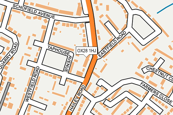 OX28 1HJ map - OS OpenMap – Local (Ordnance Survey)