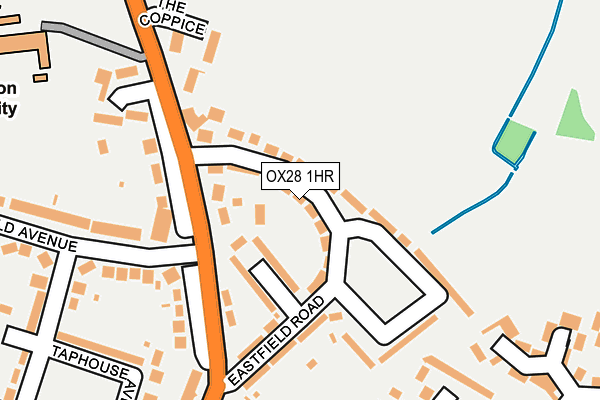 OX28 1HR map - OS OpenMap – Local (Ordnance Survey)