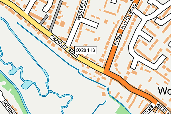 OX28 1HS map - OS OpenMap – Local (Ordnance Survey)