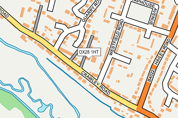OX28 1HT map - OS OpenMap – Local (Ordnance Survey)