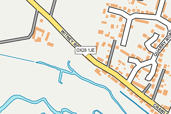 OX28 1JE map - OS OpenMap – Local (Ordnance Survey)