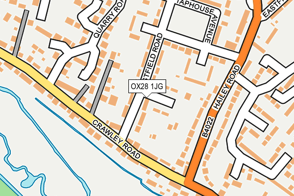 OX28 1JG map - OS OpenMap – Local (Ordnance Survey)