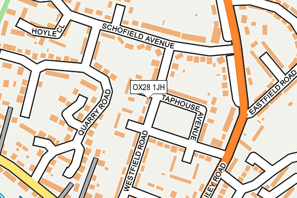 OX28 1JH map - OS OpenMap – Local (Ordnance Survey)