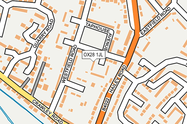 OX28 1JL map - OS OpenMap – Local (Ordnance Survey)