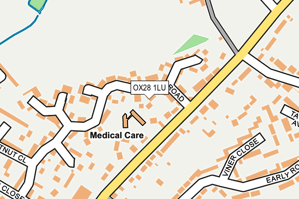 OX28 1LU map - OS OpenMap – Local (Ordnance Survey)