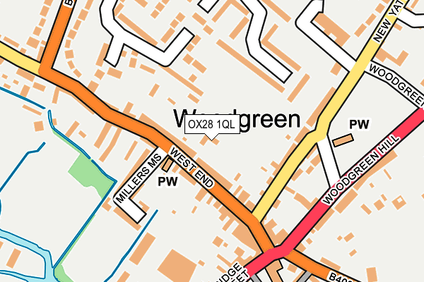 OX28 1QL map - OS OpenMap – Local (Ordnance Survey)